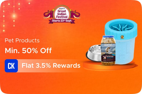 Amazon: Minimum 50% off on Pet products + Flat 3.5% Rewards
